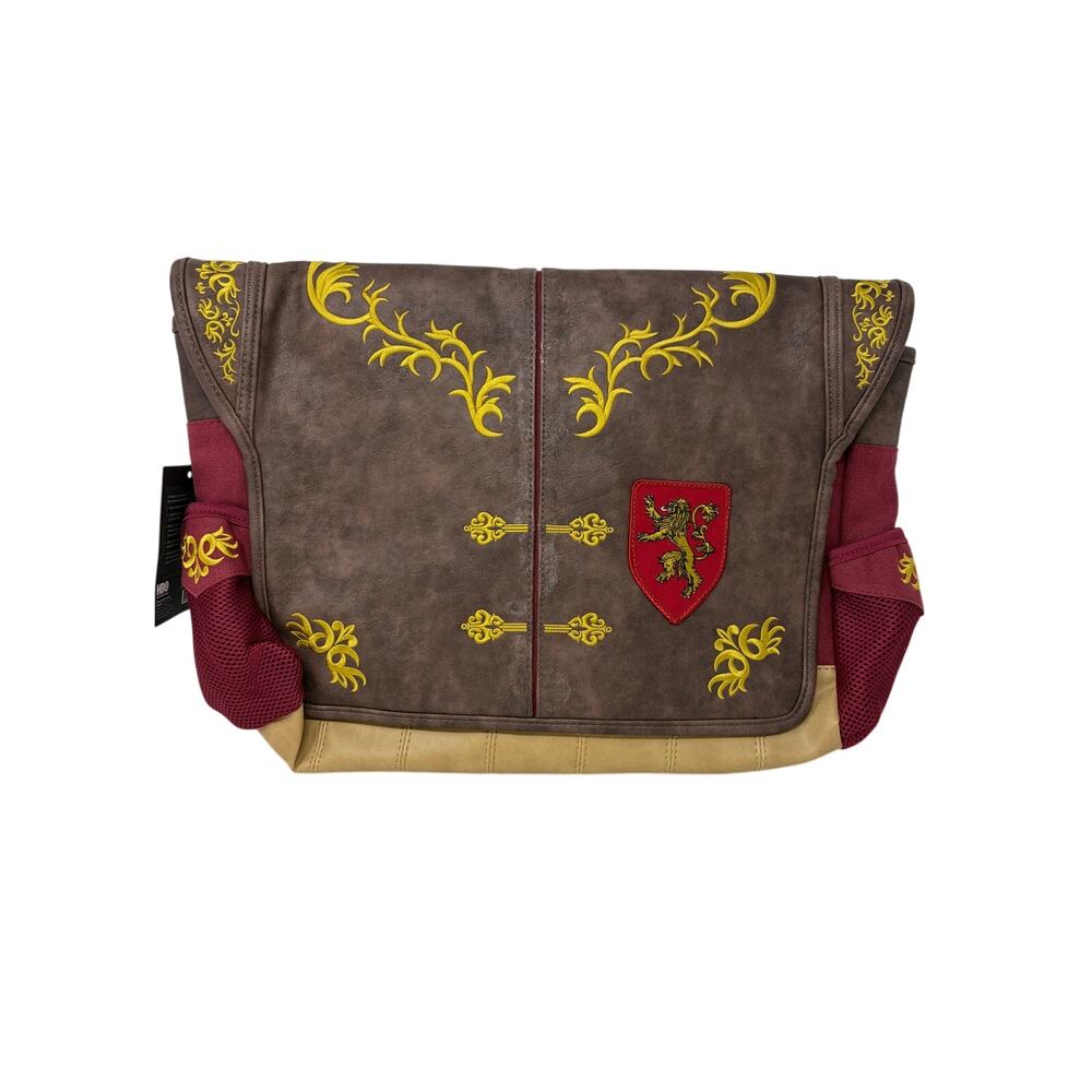Game of Thrones King’s Landing Messenger Bag ThinkGeek Faux Leather Canvas *FLAW